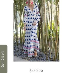 NWT Tessora Elena Tassle Maxi Dress